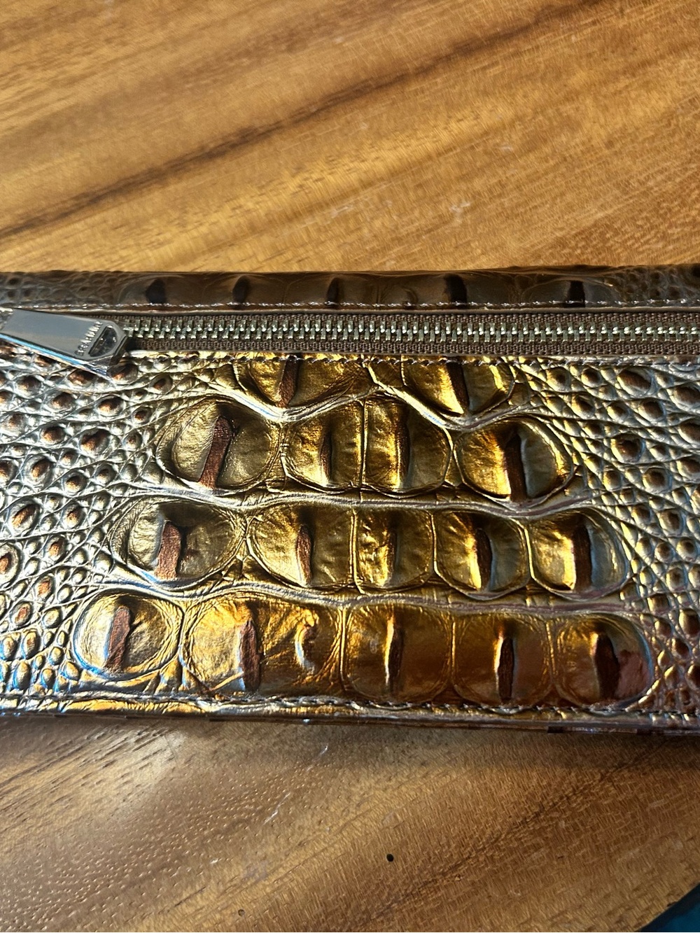 BRAHMIN MACCHIATO OMBRE MELBOURNE ADY WALLET. GENUINE LEATHER. EUC. Beautiful! - Picture 3 of 12